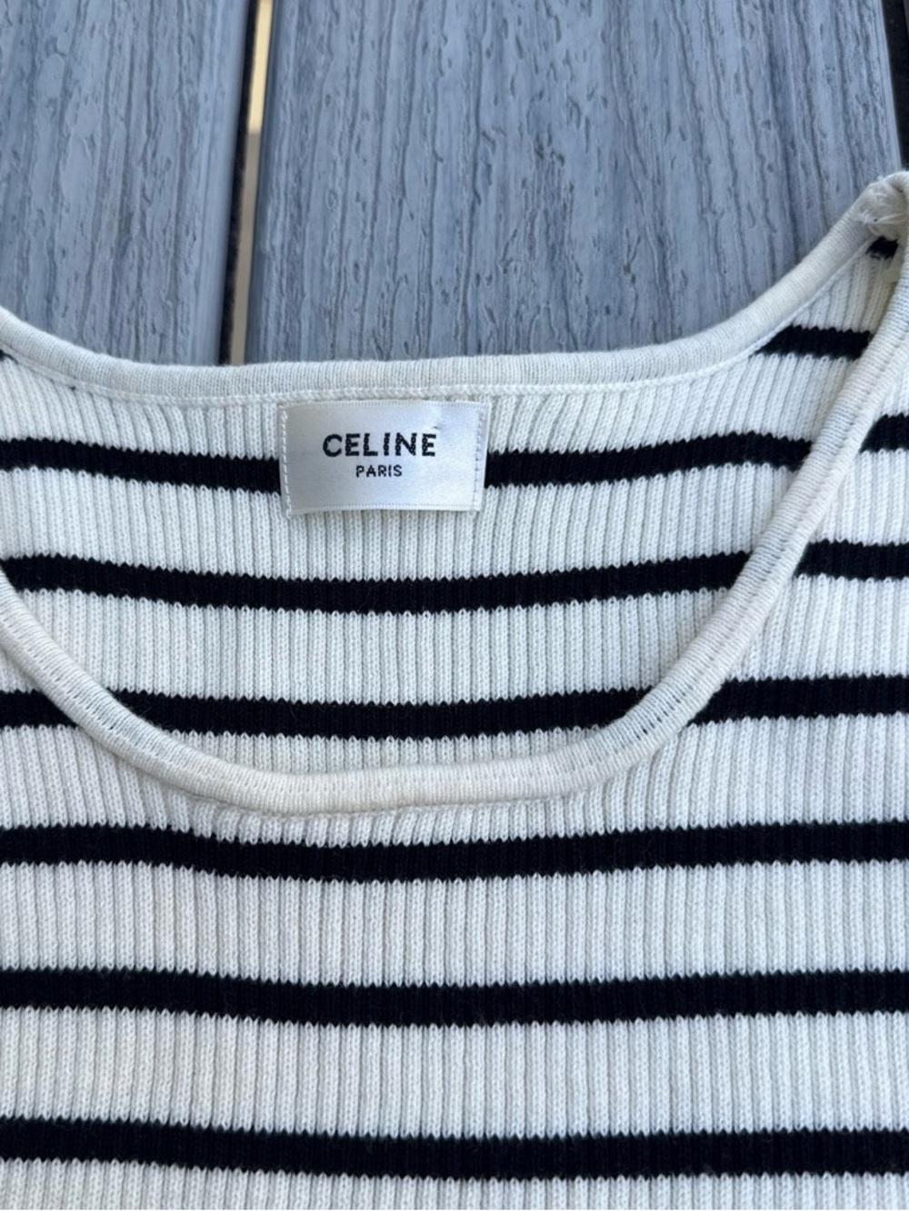 Design Inspired Black & White Logo Ribbed Knit Tank XS - Picture 3 of 6